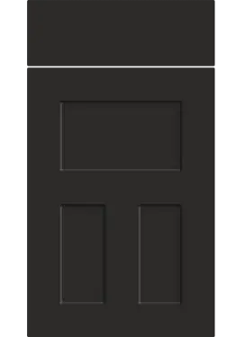 Click Here To Enlarge This Photo Of Bella Supermatt Graphite : Style : Stratford. MDF Vinyl Wrapped Door/Drawer