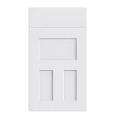 Bella Supermatt White : Style : Stratford. MDF Vinyl Wrapped Door/Drawer