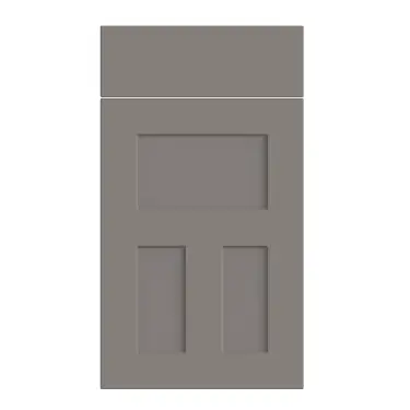 Click Here To Enlarge This Photo Of Bella Supermatt Dust Grey : Style : Stratford. MDF Vinyl Wrapped Door/Drawer