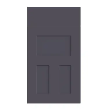 Click Here To Enlarge This Photo Of Bella Supermatt Indigo Blue : Style : Stratford. MDF Vinyl Wrapped Door/Drawer