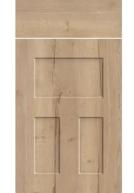 Click Here To Enlarge This Photo Of Bella Halifax Natural Oak : Style : Stratford. MDF Vinyl Wrapped Door/Drawer