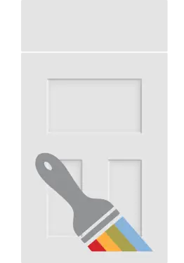 Click Here To Enlarge This Photo Of Bella Paintable : Style : Stratford. MDF Vinyl Wrapped Door/Drawer