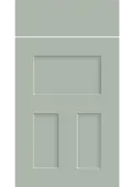 Bella Matt Pistachio Green : Style : Stratford. MDF Vinyl Wrapped Door/Drawer