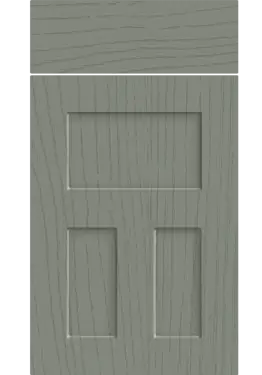 Click Here To Enlarge This Photo Of Bella Paintflow Matt Sage Green : Style : Stratford. MDF Vinyl Wrapped Door/Drawer