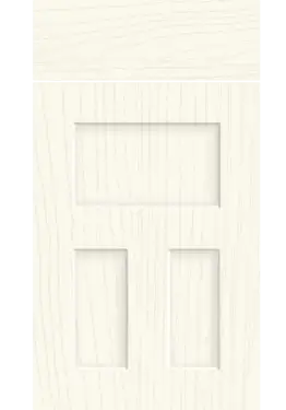 Click Here To Enlarge This Photo Of Bella Paintflow Matt White : Style : Stratford. MDF Vinyl Wrapped Door/Drawer