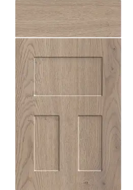 Click Here To Enlarge This Photo Of Bella Cremona Oak Cannolo : Style : Stratford. MDF Vinyl Wrapped Door/Drawer