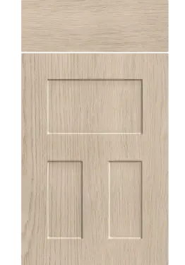 Click Here To Enlarge This Photo Of Bella Cremona Oak Cotta : Style : Stratford. MDF Vinyl Wrapped Door/Drawer