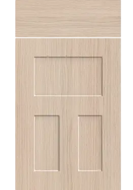 Click Here To Enlarge This Photo Of Bella Light Vicenza Oak : Style : Stratford. MDF Vinyl Wrapped Door/Drawer