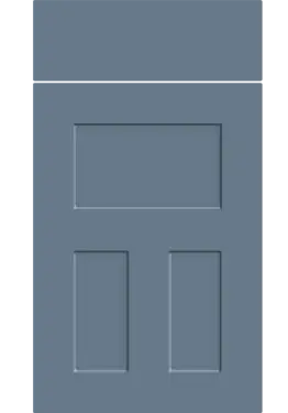 Click Here To Enlarge This Photo Of Bella Supermatt Misty Blue : Style : Stratford. MDF Vinyl Wrapped Door/Drawer