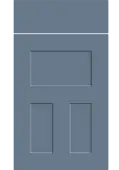 Bella Supermatt Misty Blue : Style : Stratford. MDF Vinyl Wrapped Door/Drawer