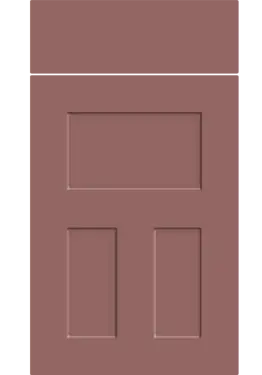 Click Here To Enlarge This Photo Of Bella Supermatt Rusty Red : Style : Stratford. MDF Vinyl Wrapped Door/Drawer