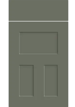 Click Here To Enlarge This Photo Of Bella Supermatt Smoke Green : Style : Stratford. MDF Vinyl Wrapped Door/Drawer