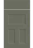 Bella Supermatt Smoke Green : Style : Stratford. MDF Vinyl Wrapped Door/Drawer