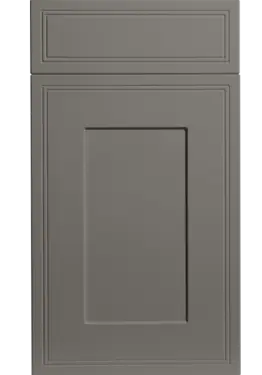 Click Here To Enlarge This Photo Of Bella Supermatt Taupe : Style : Tullymore. MDF Vinyl Wrapped Door/Drawer