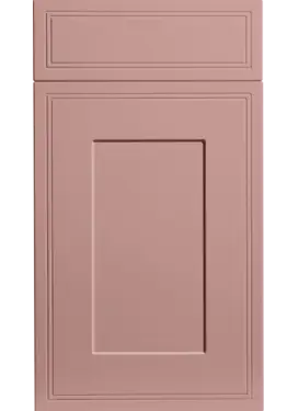 Click Here To Enlarge This Photo Of Bella Supermatt Blush Pink : Style : Tullymore. MDF Vinyl Wrapped Door/Drawer