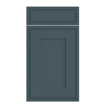 Click Here To Enlarge This Photo Of Bella Supermatt Colonial Blue : Style : Tullymore. MDF Vinyl Wrapped Door/Drawer
