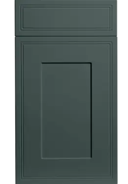 Click Here To Enlarge This Photo Of Bella Supermatt Kombu Green : Style : Tullymore. MDF Vinyl Wrapped Door/Drawer