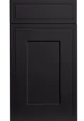 Bella Supermatt Black : Style : Tullymore. MDF Vinyl Wrapped Door/Drawer