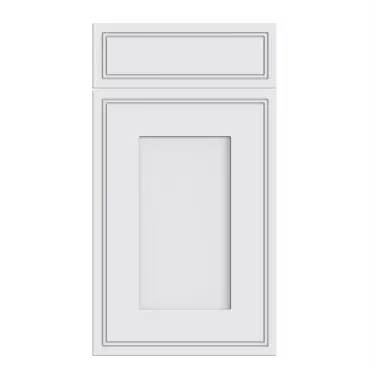Click Here To Enlarge This Photo Of Bella Supermatt White : Style : Tullymore. MDF Vinyl Wrapped Door/Drawer