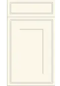 Bella Antique White : Style : Tullymore. MDF Vinyl Wrapped Door/Drawer