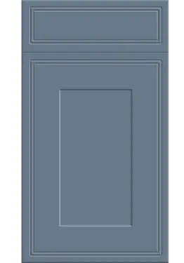 Click Here To Enlarge This Photo Of Bella Supermatt Misty Blue : Style : Tullymore. MDF Vinyl Wrapped Door/Drawer