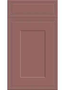 Click Here To Enlarge This Photo Of Bella Supermatt Rusty Red : Style : Tullymore. MDF Vinyl Wrapped Door/Drawer