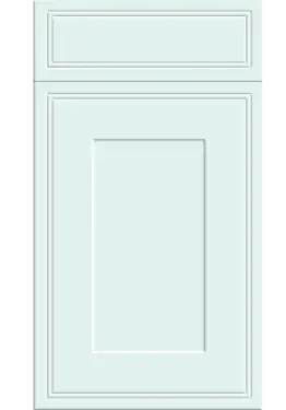 Click Here To Enlarge This Photo Of Bella Supermatt Scandinavian Blue : Style : Tullymore. MDF Vinyl Wrapped Door/Drawer