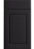 Bella Supermatt Black : Style : Ashford. MDF Vinyl Wrapped Door/Drawer