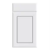 Bella Supermatt White : Style : Ashford. MDF Vinyl Wrapped Door/Drawer