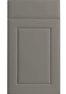 Click Here To Enlarge This Photo Of Bella Supermatt Taupe : Style : Ashford. MDF Vinyl Wrapped Door/Drawer