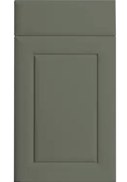 Click Here To Enlarge This Photo Of Bella Supermatt Smoke Green : Style : Ashford. MDF Vinyl Wrapped Door/Drawer