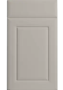 Click Here To Enlarge This Photo Of Bella Supermatt Pebble : Style : Ashford. MDF Vinyl Wrapped Door/Drawer