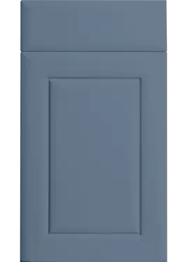 Click Here To Enlarge This Photo Of Bella Supermatt Misty Blue : Style : Ashford. MDF Vinyl Wrapped Door/Drawer
