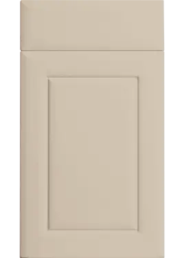 Click Here To Enlarge This Photo Of Bella Supermatt Macademia : Style : Ashford. MDF Vinyl Wrapped Door/Drawer