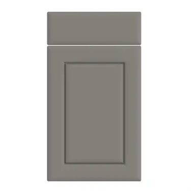 Click Here To Enlarge This Photo Of Bella Supermatt Dust Grey : Style : Ashford. MDF Vinyl Wrapped Door/Drawer