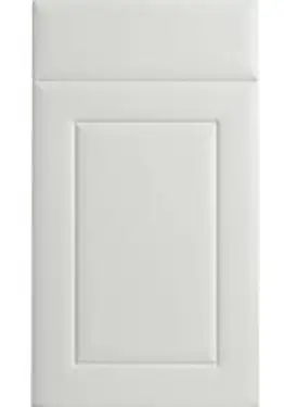 Click Here To Enlarge This Photo Of Bella Satin White : Style : Ashford. MDF Vinyl Wrapped Door/Drawer