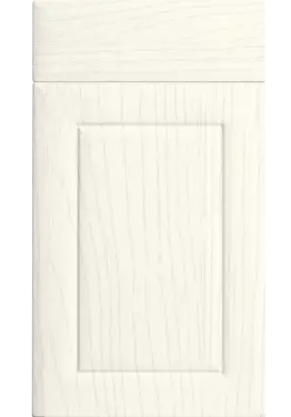 Click Here To Enlarge This Photo Of Bella Paintflow Matt White : Style : Ashford. MDF Vinyl Wrapped Door/Drawer