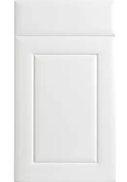 Click Here To Enlarge This Photo Of Bella High Gloss White : Style : Ashford. MDF Vinyl Wrapped Door/Drawer