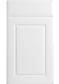 Bella High Gloss White : Style : Ashford. MDF Vinyl Wrapped Door/Drawer