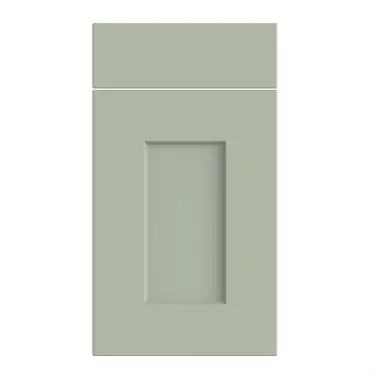 Click Here To Enlarge This Photo Of Bella Supermatt Sage Green : Style : Cambridge. MDF Vinyl Wrapped Door/Drawer