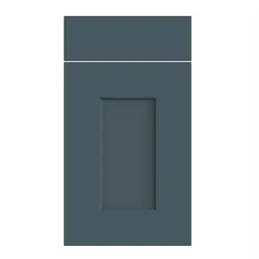 Click Here To Enlarge This Photo Of Bella Supermatt Colonial Blue : Style : Cambridge. MDF Vinyl Wrapped Door/Drawer