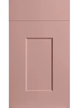 Click Here To Enlarge This Photo Of Bella Supermatt Blush Pink : Style : Cambridge. MDF Vinyl Wrapped Door/Drawer