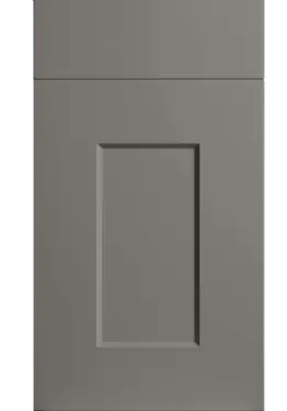 Click Here To Enlarge This Photo Of Bella Supermatt Taupe : Style : Cambridge. MDF Vinyl Wrapped Door/Drawer