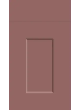 Click Here To Enlarge This Photo Of Bella Supermatt Rusty Red : Style : Cambridge. MDF Vinyl Wrapped Door/Drawer