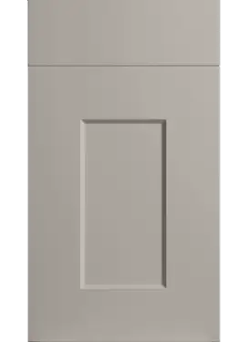 Click Here To Enlarge This Photo Of Bella Supermatt Pebble : Style : Cambridge. MDF Vinyl Wrapped Door/Drawer