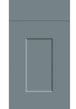 Click Here To Enlarge This Photo Of Bella Supermatt Mood Grey : Style : Cambridge. MDF Vinyl Wrapped Door/Drawer