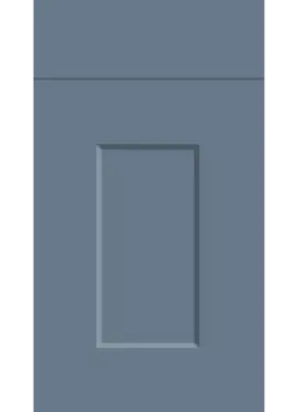 Click Here To Enlarge This Photo Of Bella Supermatt Misty Blue : Style : Cambridge. MDF Vinyl Wrapped Door/Drawer