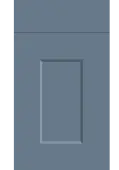 Bella Supermatt Misty Blue : Style : Cambridge. MDF Vinyl Wrapped Door/Drawer