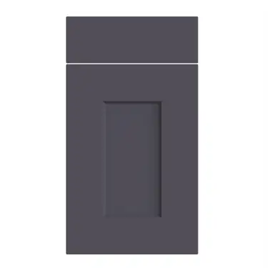 Click Here To Enlarge This Photo Of Bella Supermatt Indigo Blue : Style : Cambridge. MDF Vinyl Wrapped Door/Drawer