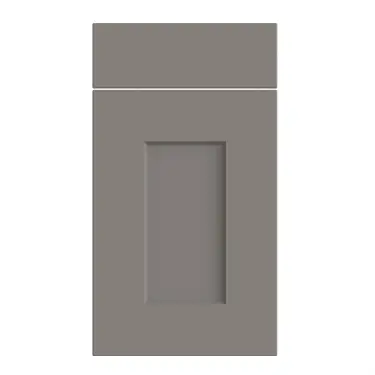 Click Here To Enlarge This Photo Of Bella Supermatt Dust Grey : Style : Cambridge. MDF Vinyl Wrapped Door/Drawer
